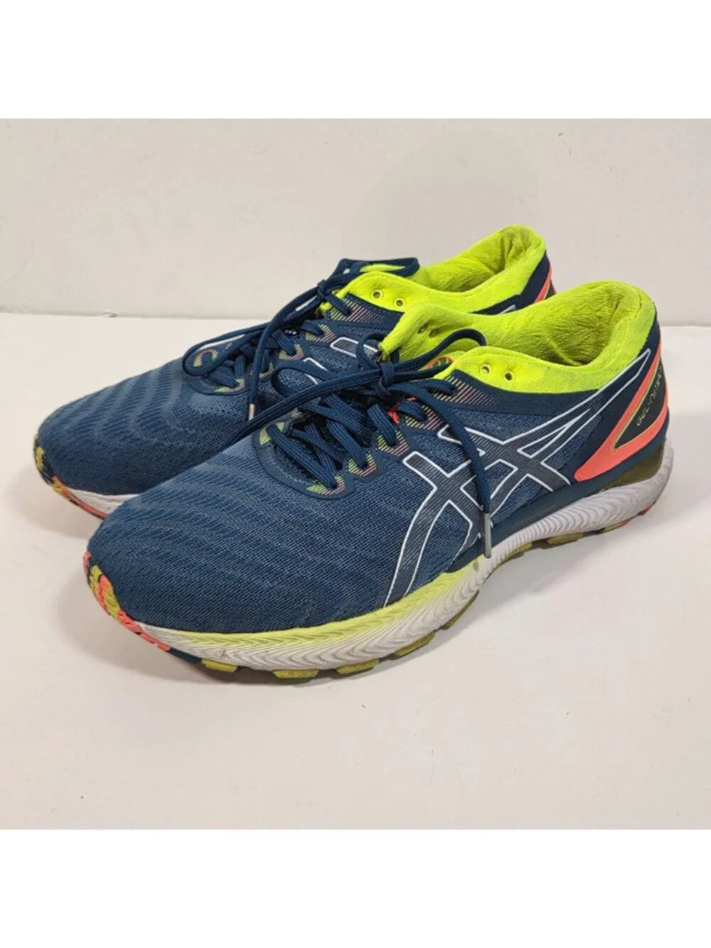 ASICS Gel-Nimbus 22 Running Shoes Mako Blue Men’s Athletic Gorpcore Size 9